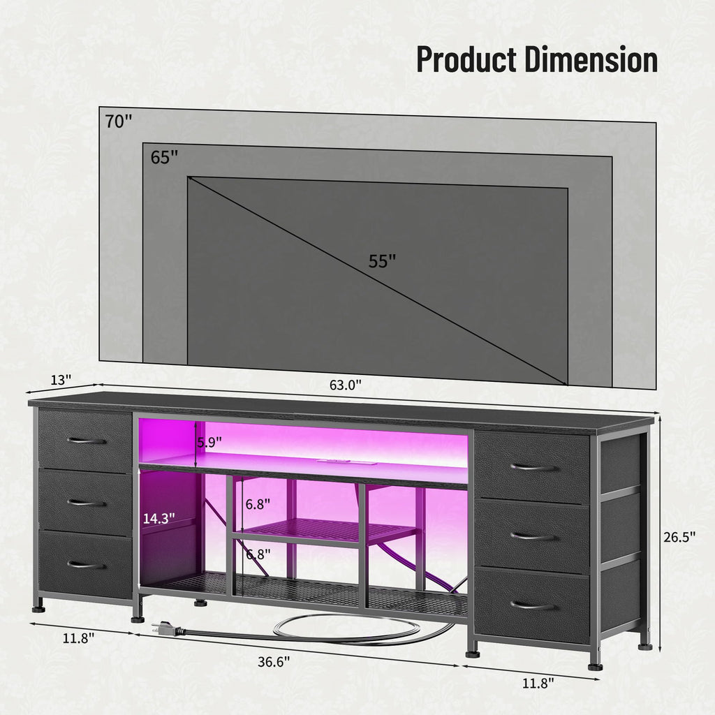 63 Inch LED TV Stand N29090