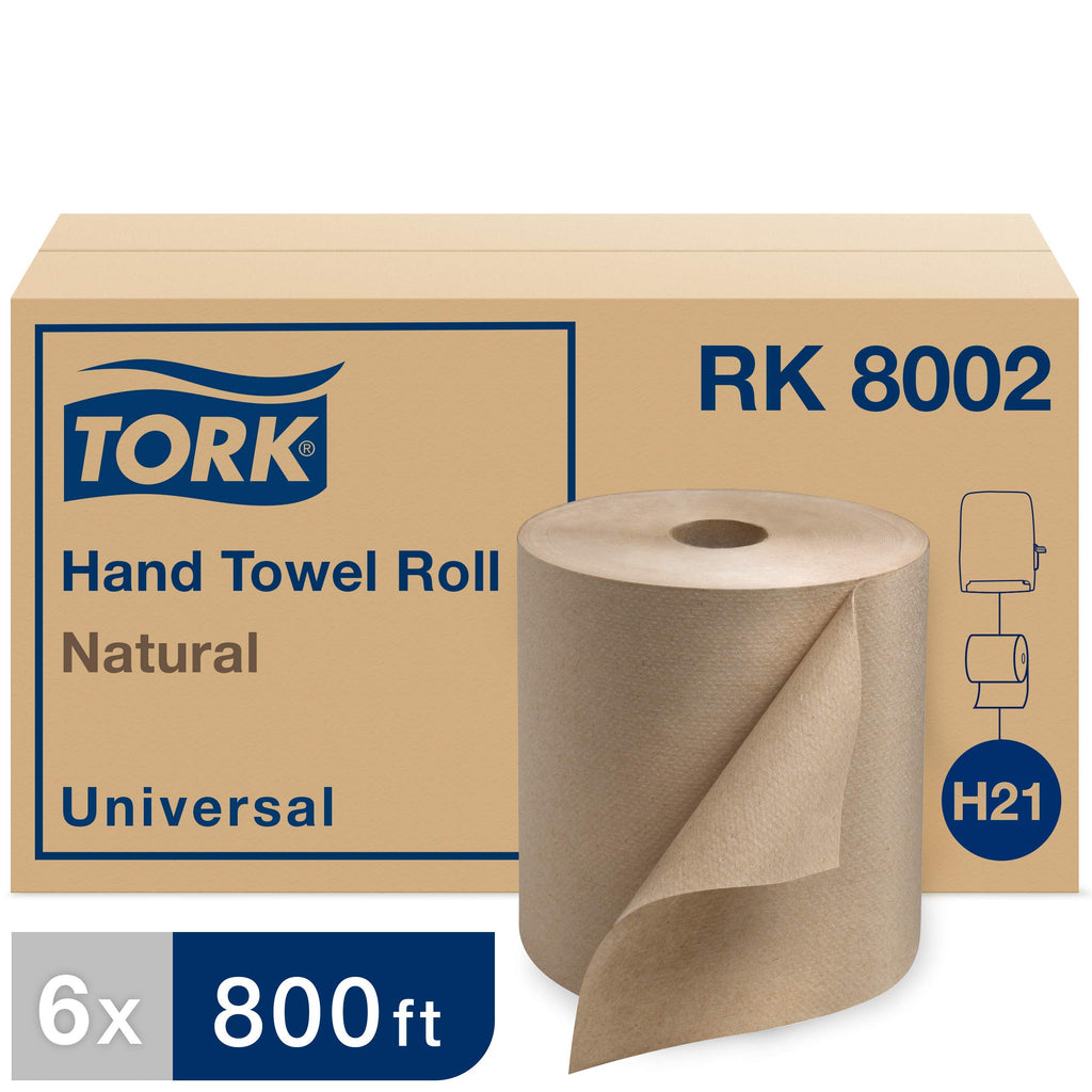 Paper Hand Towel Roll Natural H21 (6 Rolls) and Multifold Hand Towel Natural H2 (16 Packs) Y6884