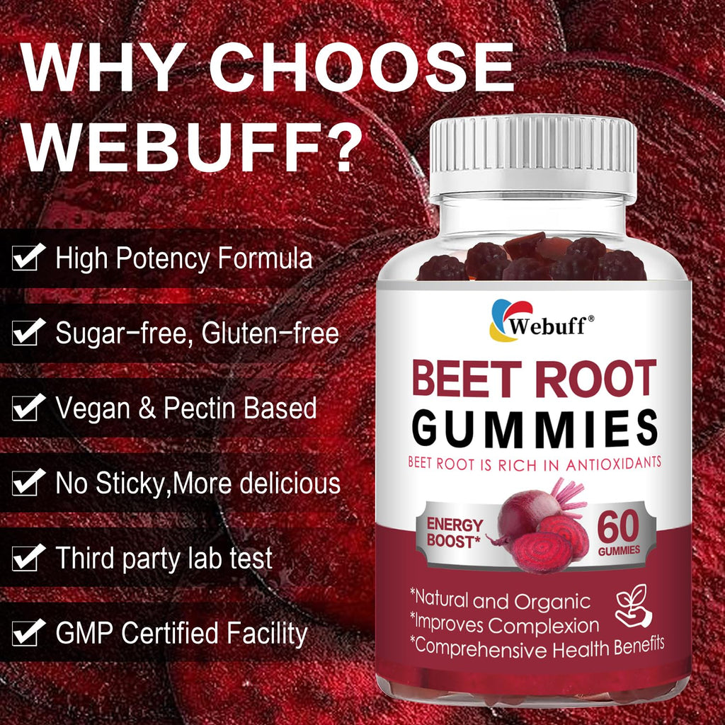 Sugar Free Beet Root Gummies L990