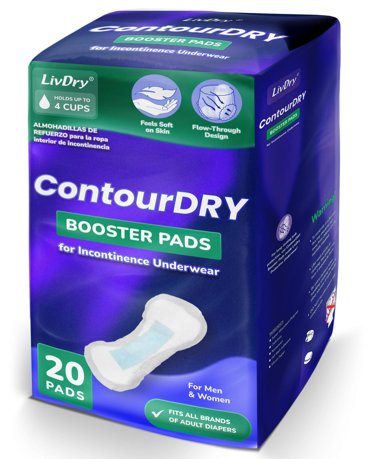 XXL Incontinence Underwear and XL Booster Pads Bundle X522