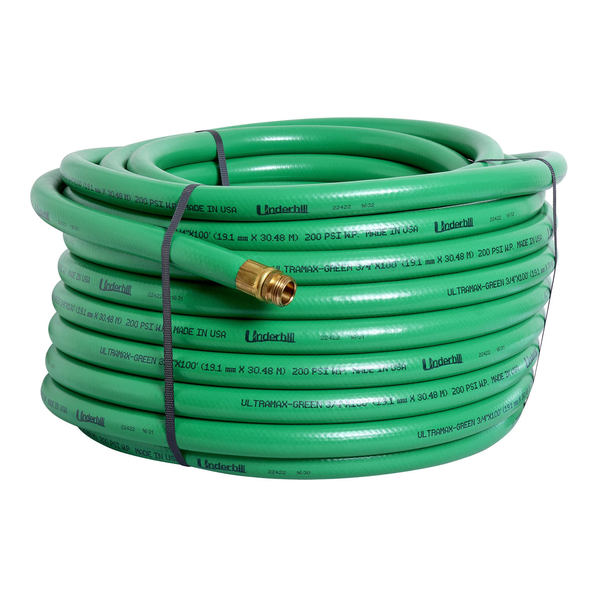 Green 3/4 Inch x 100 ft Garden Water Hose F5710