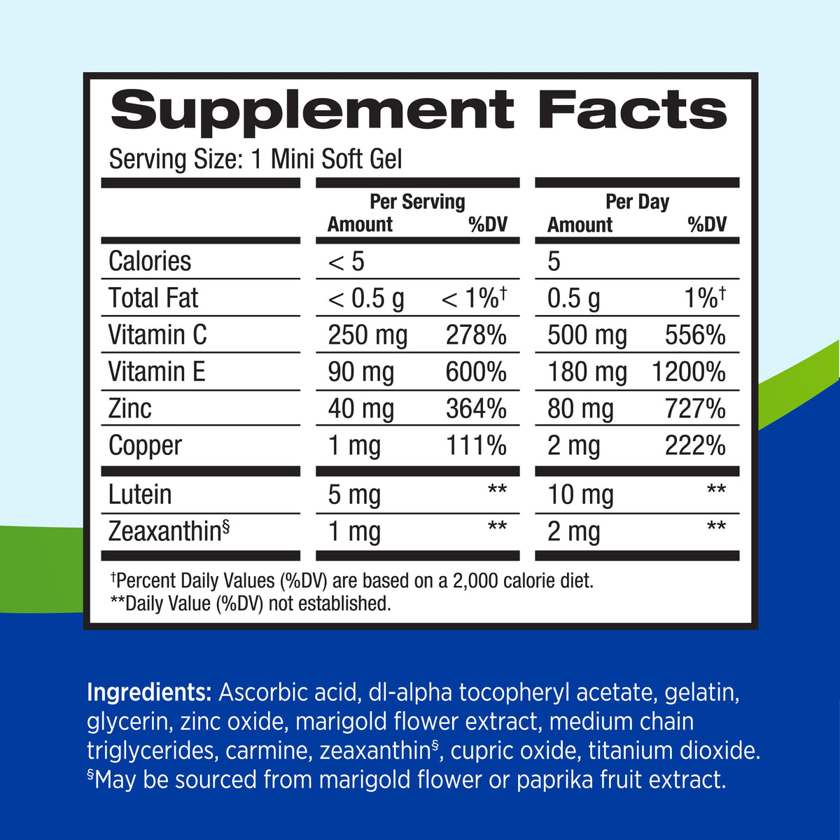 Lutein Zeaxanthin Eye Vitamins 90 Softgels T936214