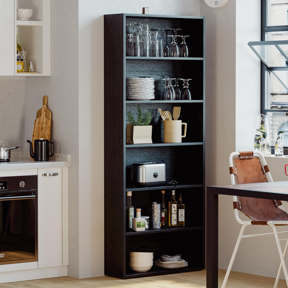 6 Tiers 70 in Tall Bookshelves and Bookcases N32798