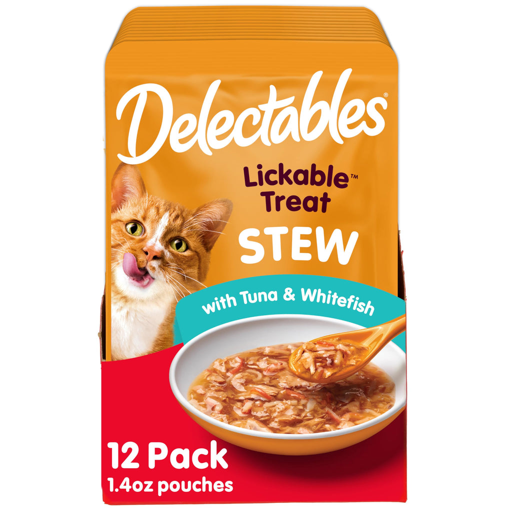 Wet Cat Treat with Real Tuna & Whitefish 1.4oz 12ct U4825