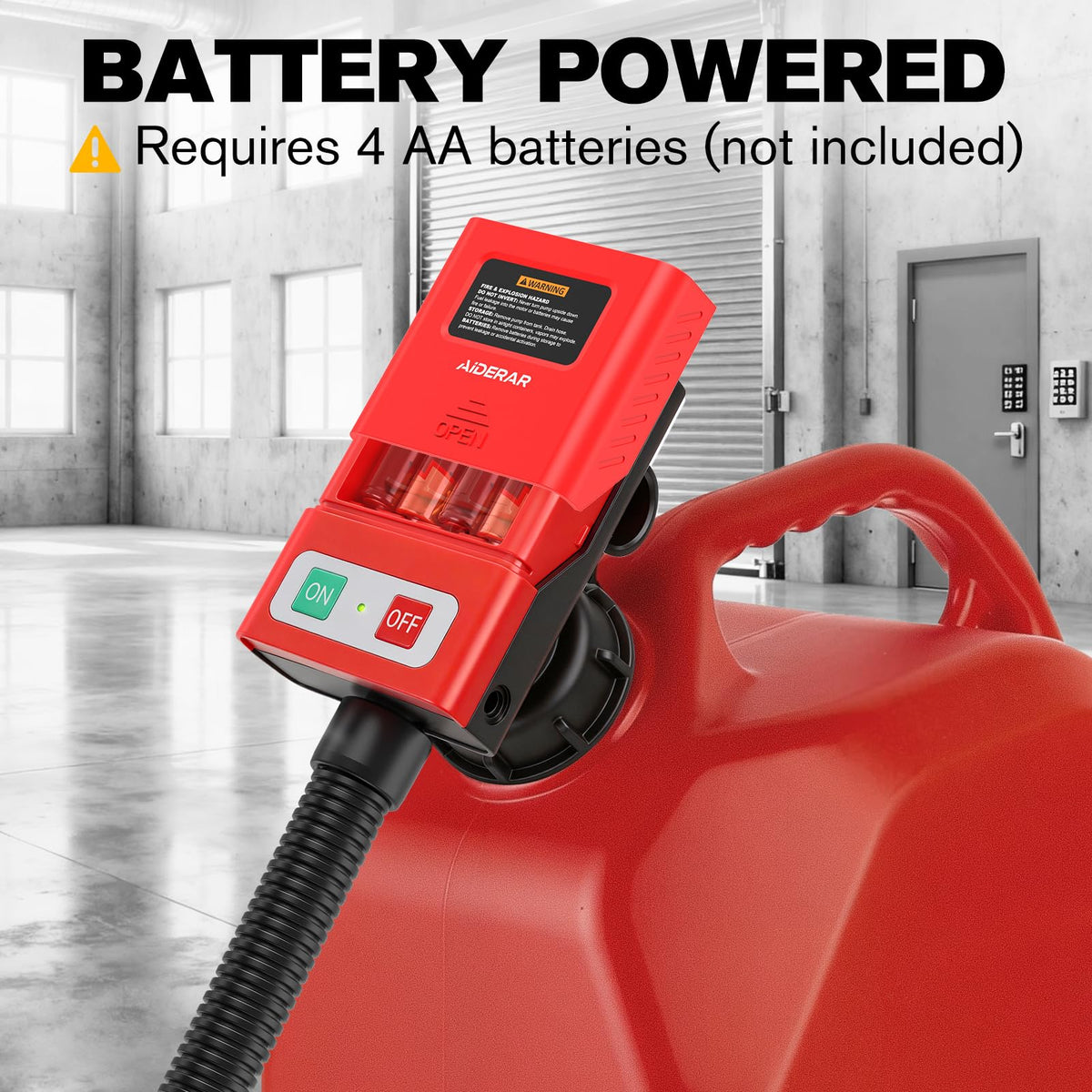 Battery Operated Fuel Transfer Pump with Auto-Stop D3651