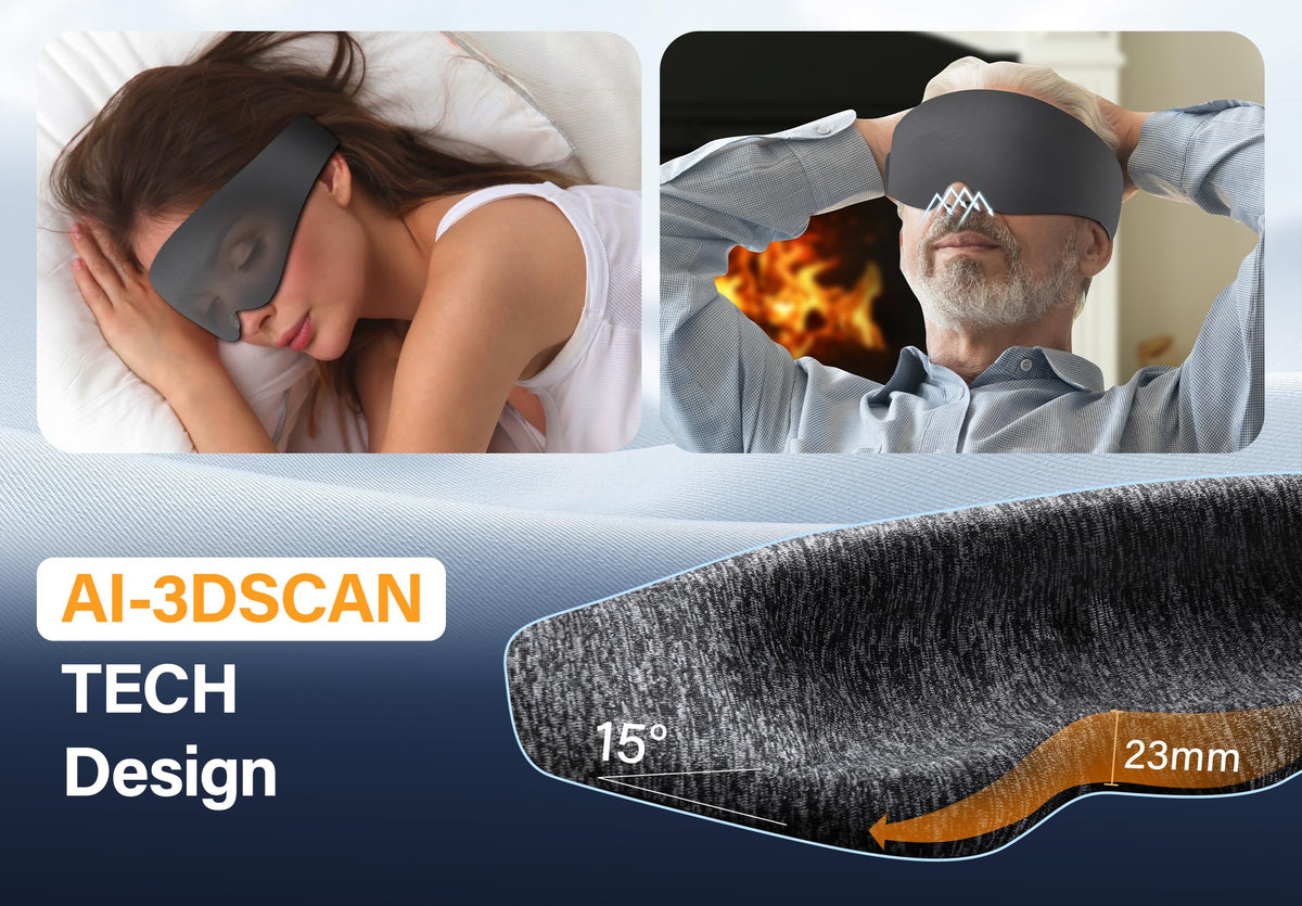 Silk Sleep Mask with Bluetooth Headphones B623212