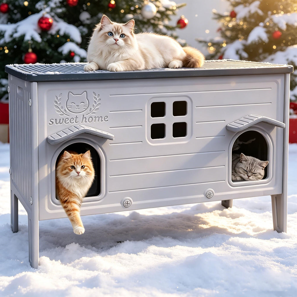 Waterproof Outdoor Cat House N688