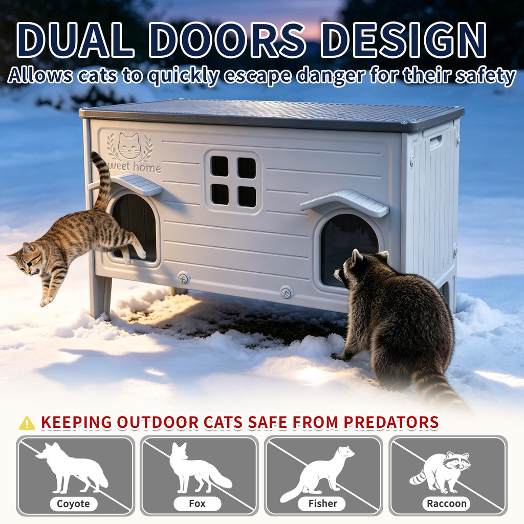 Waterproof Outdoor Cat House N688