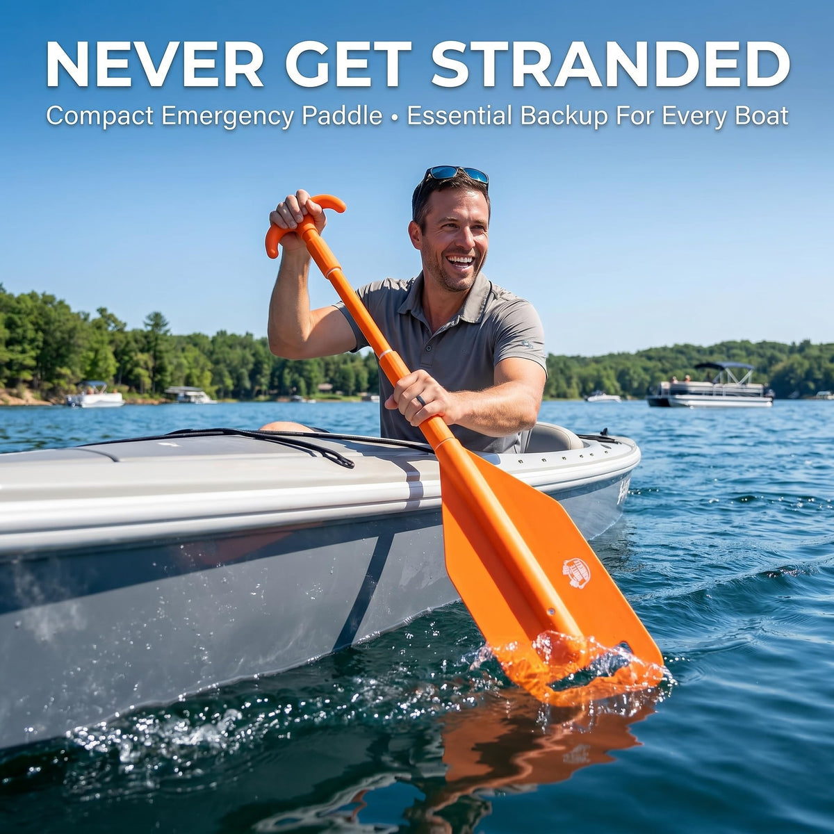 Telescoping Emergency Paddle with T-Grip Handle O9121