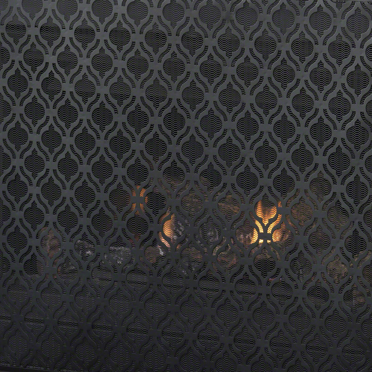 Black Iron Fireplace Screen M6741