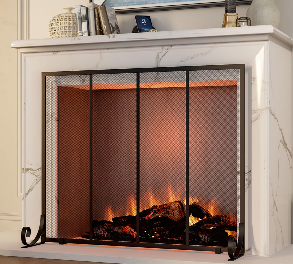 Wrought Iron Fireplace Screen E445230