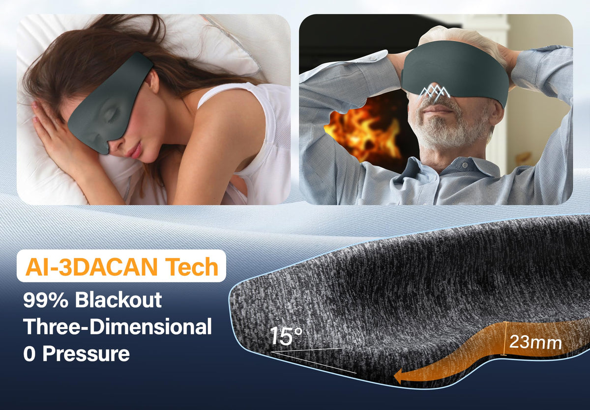 Silk Sleep Mask with Bluetooth Headphones B623212
