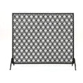 Black Iron Fireplace Screen M6741