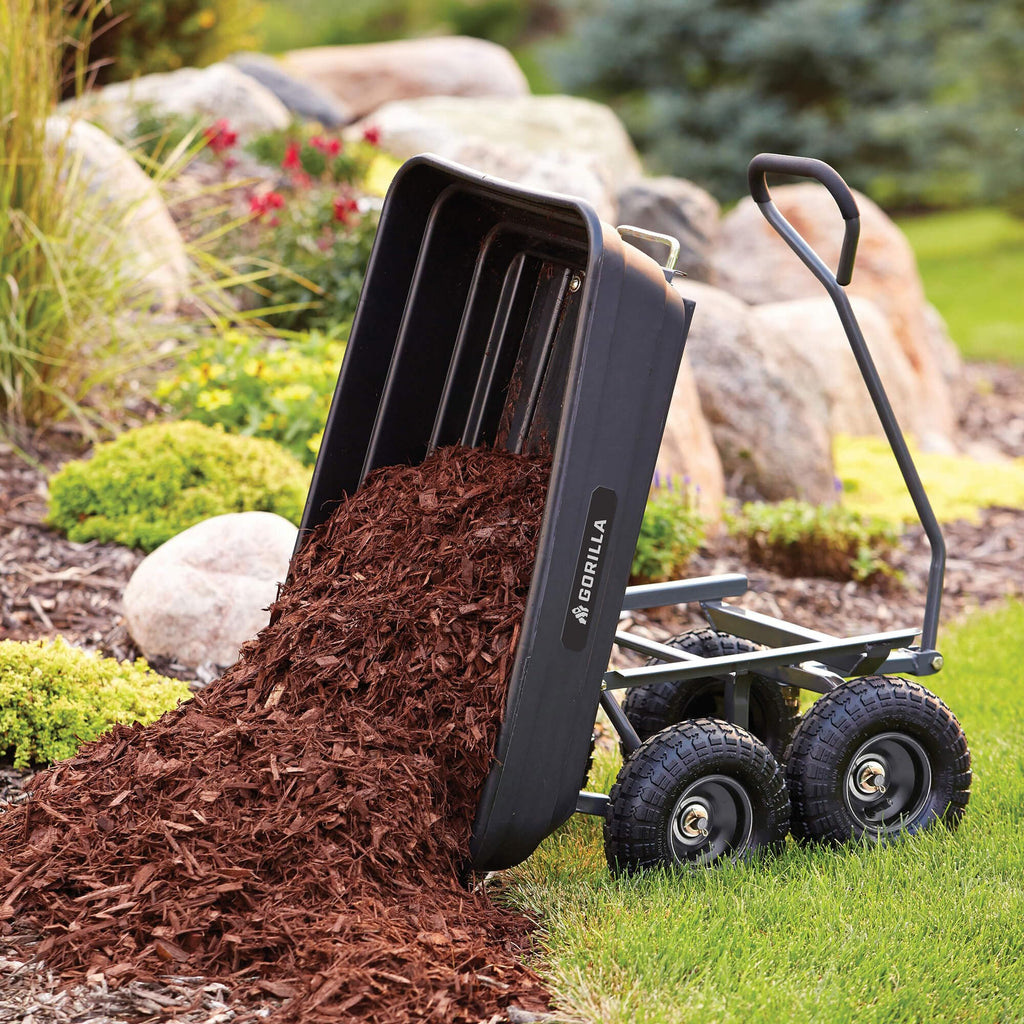 Poly Dump Cart 600 lb. Capacity 4 Cu ft E987125