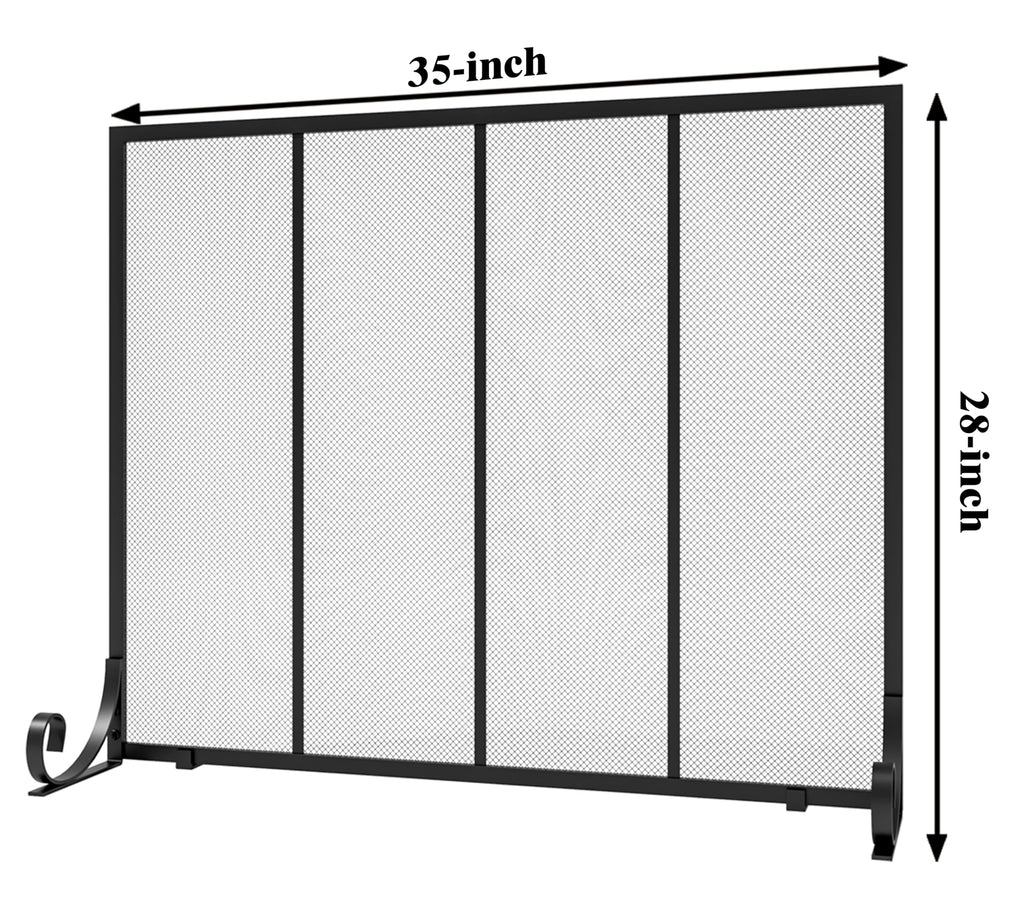 Wrought Iron Fireplace Screen E445230