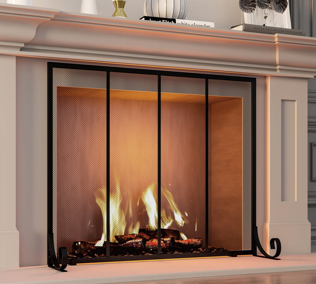 Wrought Iron Fireplace Screen E445230