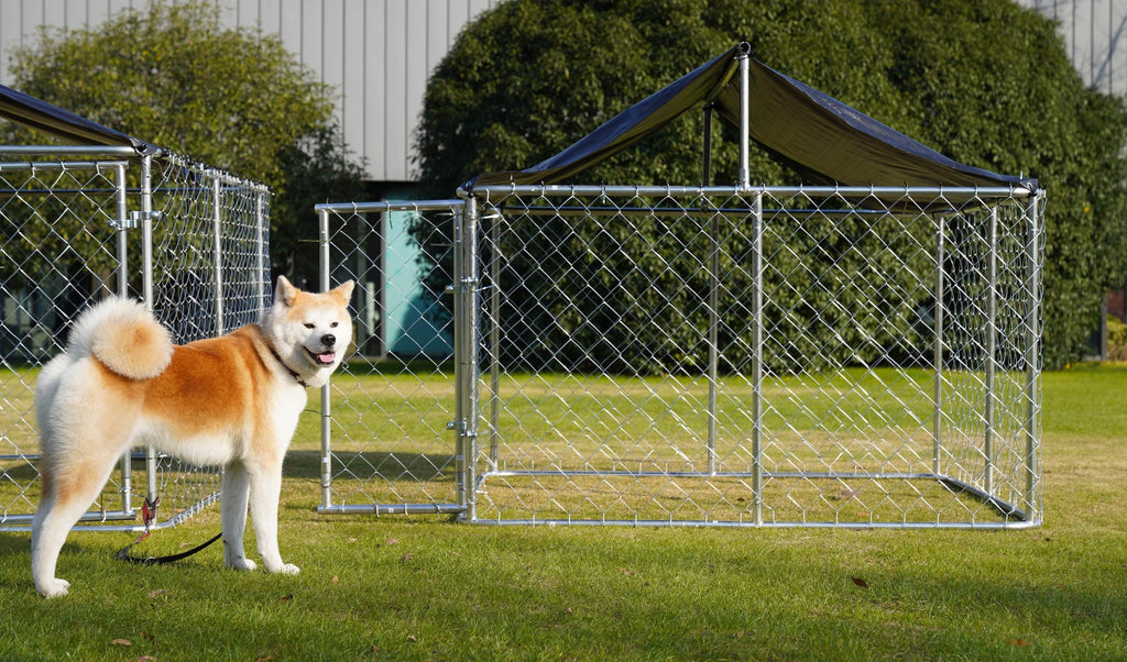 6.56'x 6.56' Heavy Duty Mesh Dog Kennel J782
